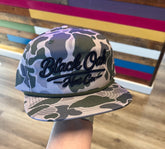 Black Oak 3D Puff on Richardson Snapback 256P Gramps Cap/Marsh Duck Camo