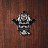 Sticker Firefighter Skull with Cigar