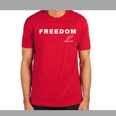 FREEDOM Tee with Charlie signature— Turning Point USA Supporter Shirt (Unisex)