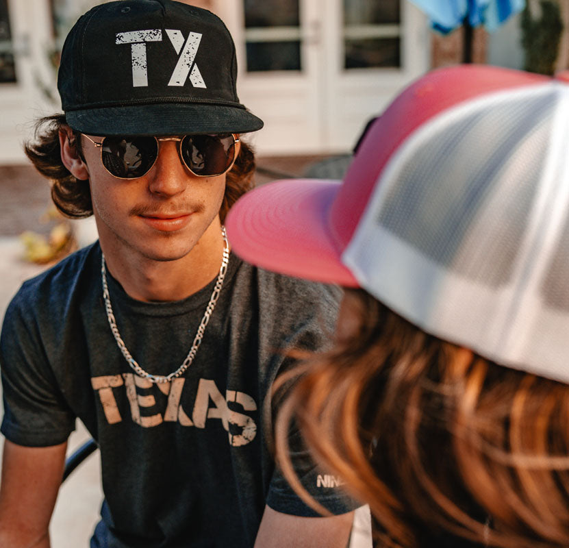 TEXAS Short Sleeve T-Shirt - Charcoal