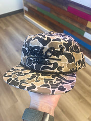 Black Oak 3D Puff on black/tan camo Blank Rope Hat