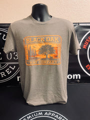 Black Oak Orange Logo on Warm Grey