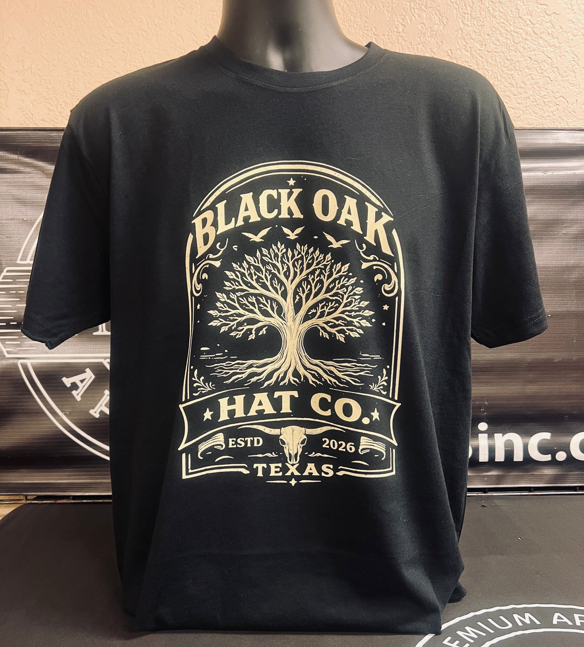 Black Oak Cream logo on black