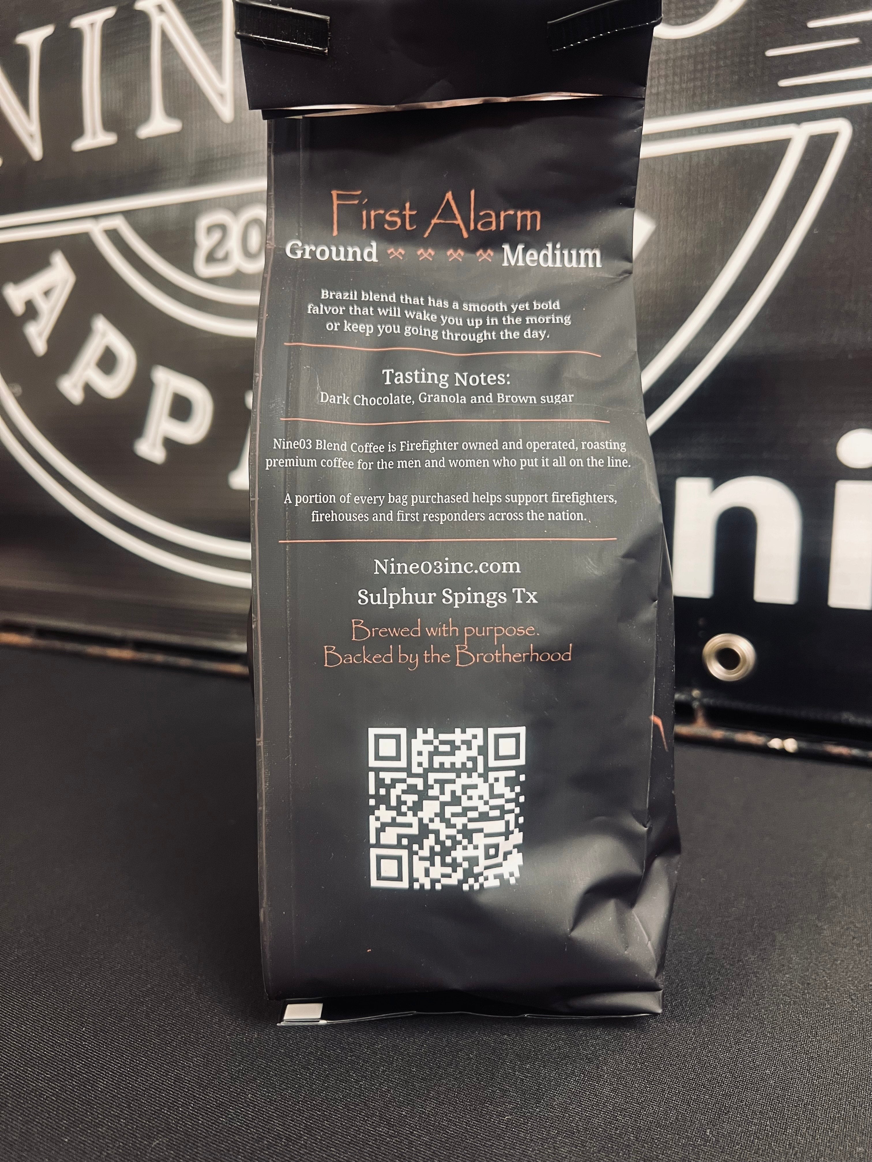 First Alarm 12 oz coffee ground - (Brazil Blend)