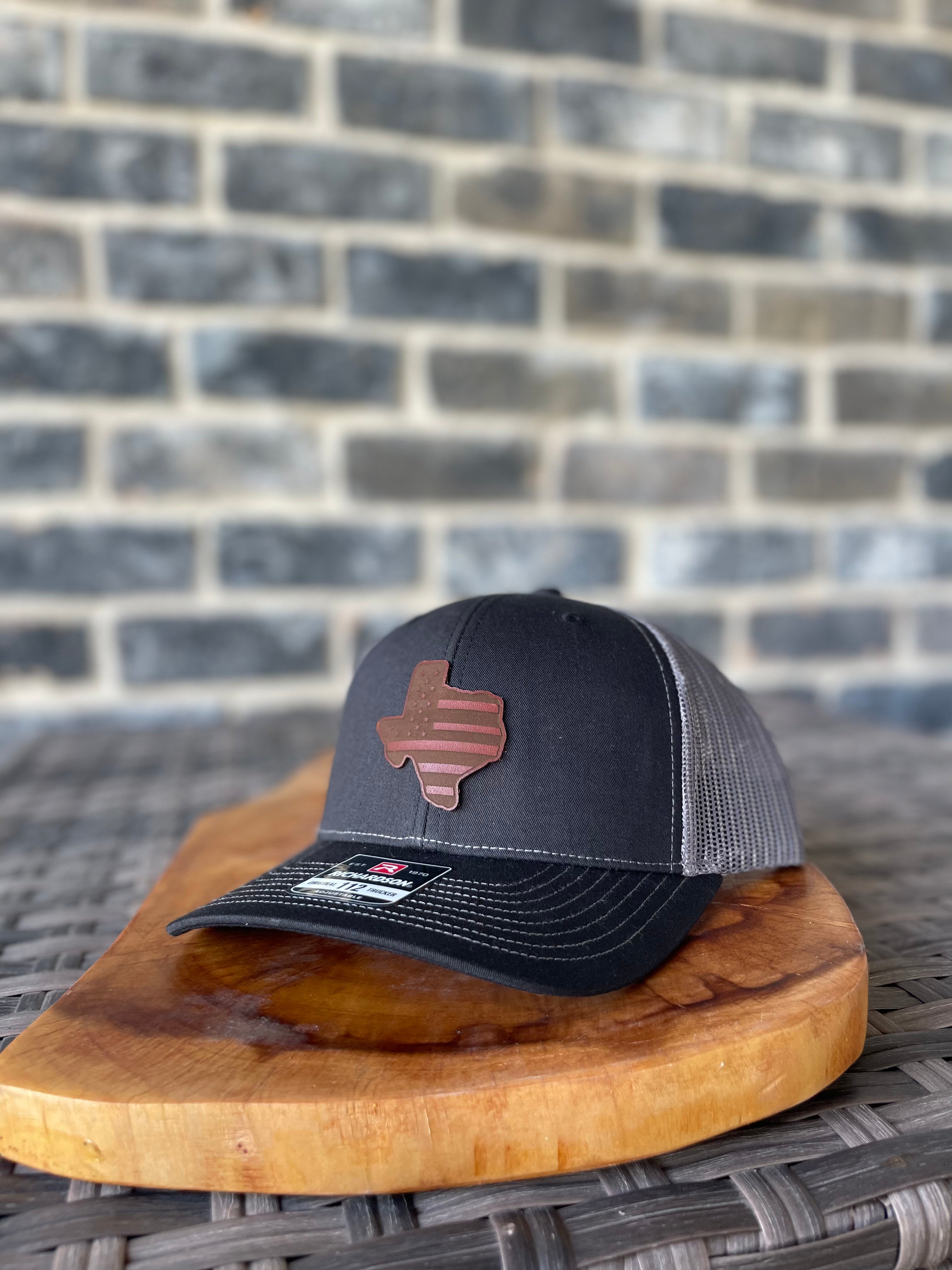Texas Leather Patch  Hat